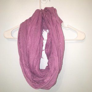 Purple Sequined Scarf